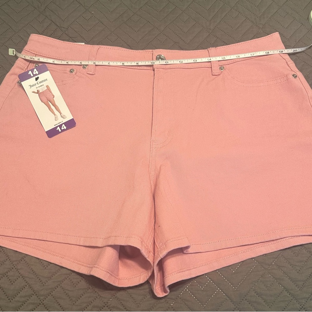 Juicy Couture Pink Shorts – Size 14 – NWT – Cute preppy denim - Picture 6 of 7